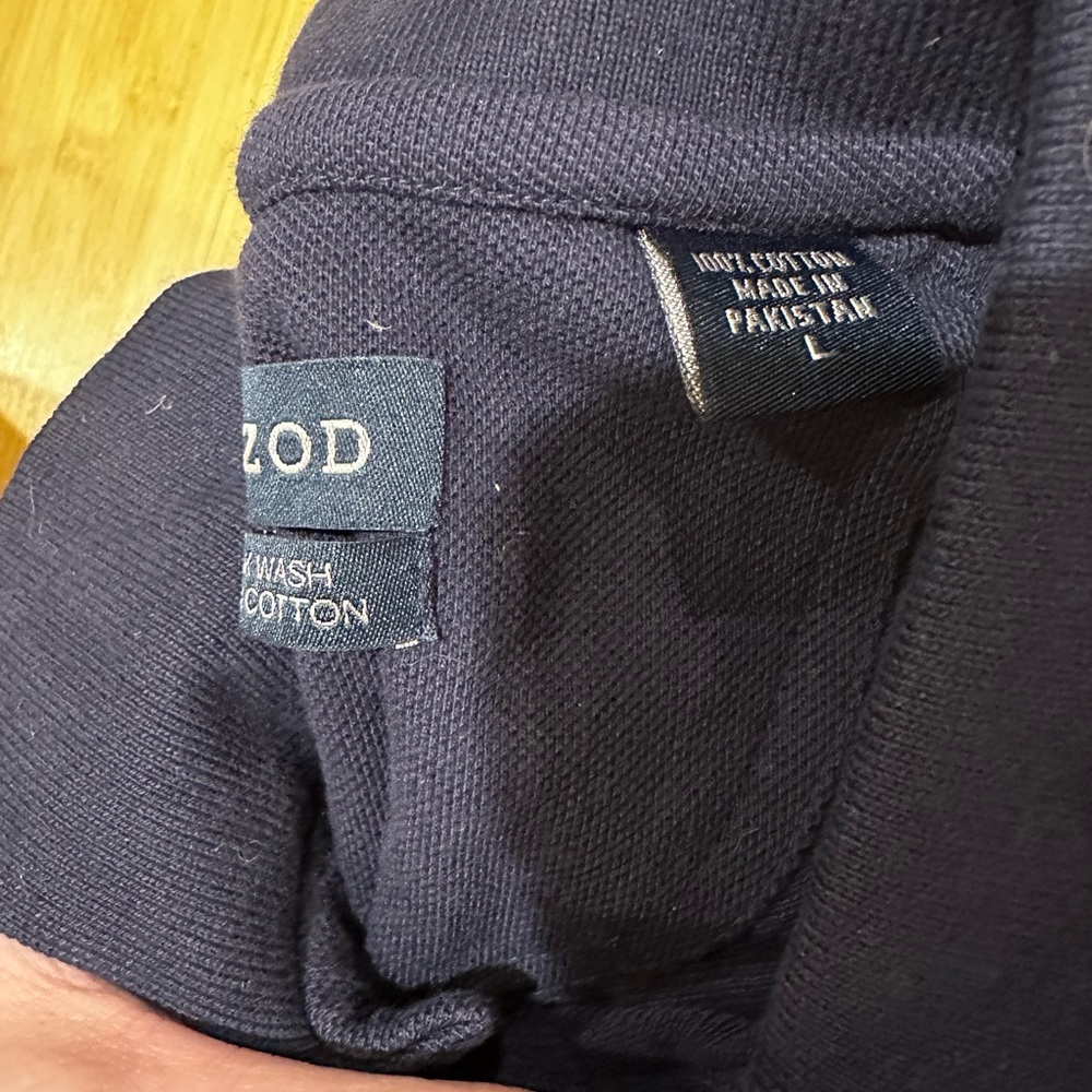 NWT Rheingold Beer NYC 1883 Izod‎ Men’s large navy golf polo vintage RARE! - Picture 4 of 5